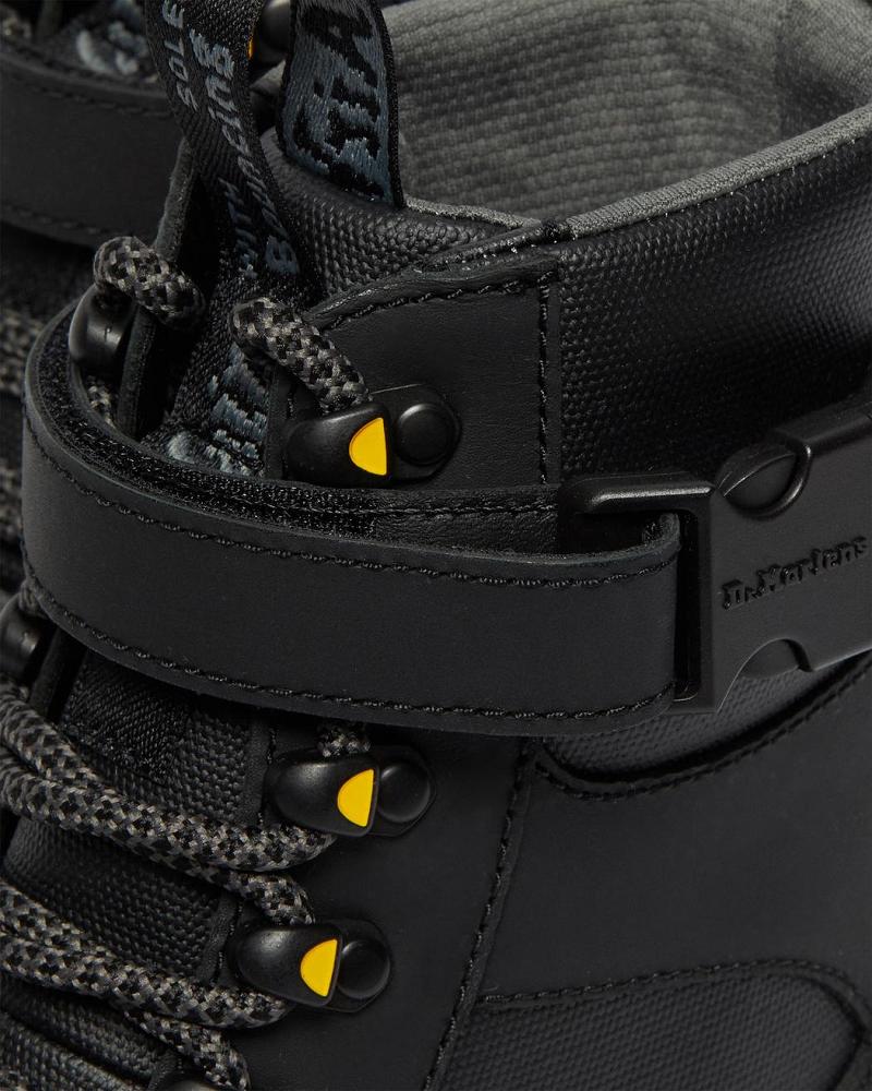 Dr Martens Combs Tech Coated Canvas Vrijetijdslaarzen Heren Zwart | NL 341PJJ